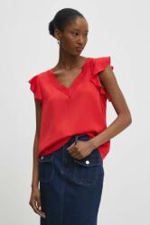 ANSWEAR bluza femei, culoarea rosu, neted BBYH-BDD03S_33X