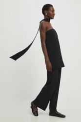 ANSWEAR rochie culoarea negru, mini, mulata BBYH-SUD0D0_99X
