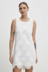 ANSWEAR rochie culoarea alb, mini, drept BBYH-SUD0A5_00X