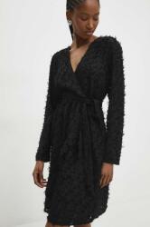 ANSWEAR rochie culoarea negru, mini, evazati BBYH-SUD04Y_99X