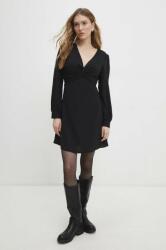 ANSWEAR rochie culoarea negru, mini, evazati BBYH-SUD06K_99X
