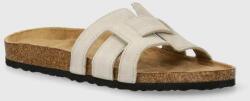 Answear Lab papuci din piele femei, culoarea alb BPYH-OBD01R_00X