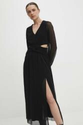 ANSWEAR rochie culoarea negru, maxi, evazati BBYH-SSD00Y_99X