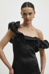 ANSWEAR rochie culoarea negru, mini, mulata BBYH-SUD093_99X
