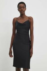 ANSWEAR rochie culoarea negru, mini, mulata BBYH-SSD02S_99X