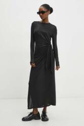 ANSWEAR rochie culoarea negru, maxi, drept BBYH-SSD014_99X