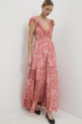 ANSWEAR rochie culoarea roz, maxi, evazati BBYH-SUD0BG_30X