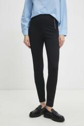 Answear Lab pantaloni femei, culoarea albastru marin, mulata, high waist BBYH-SPD028_59X