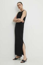 ANSWEAR rochie culoarea negru, maxi, drept BBYH-SSD01G_99X