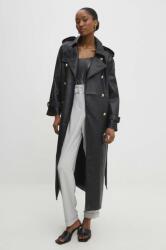 ANSWEAR palton femei, culoarea negru, de tranzitie BBYH-KPD00Y_99X