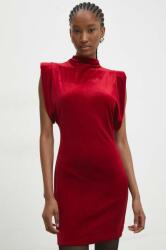 ANSWEAR rochie de catifea culoarea rosu, mini, drept BBYH-SUD04T_33X