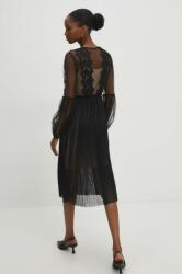 ANSWEAR rochie culoarea negru, mini, evazati BBYH-SUD070_99X