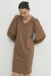 ANSWEAR rochie culoarea maro, mini, drept BBYH-SUD0B3_82X