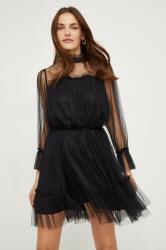 ANSWEAR rochie culoarea negru, mini, evazati BBYH-SUD01A_99X