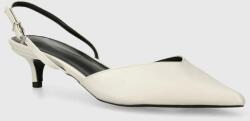 Answear Lab pantofi cu toc culoarea alb BBYH-OBD06M_00X
