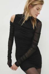 ANSWEAR rochie culoarea negru, mini, mulata BBYH-SUD041_99X