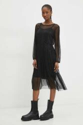 ANSWEAR rochie culoarea negru, mini, evazati BBYH-SUD04E_99X