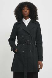 ANSWEAR palton femei, culoarea negru, de tranzitie BBYH-KPD00H_99X