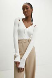 ANSWEAR pulover femei, culoarea alb, light BBYH-SWD02I_00X