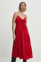 ANSWEAR rochie culoarea rosu, maxi, evazati BBYH-SSD01E_33X