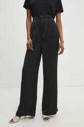 Answear Lab pantaloni femei, culoarea negru, lat, high waist BBYH-SPD035_99X