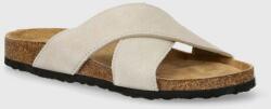 Answear Lab papuci din piele femei, culoarea alb BPYH-KLD00H_00X