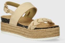 Answear Lab sandale femei, culoarea bej, cu platforma BPYH-OBD01W_80X