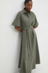 ANSWEAR rochie culoarea verde, maxi, evazati BBYH-SUD07N_87X