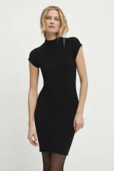 ANSWEAR rochie culoarea negru, mini, mulata BBYH-SSD01N_99X