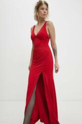 ANSWEAR rochie culoarea rosu, maxi, evazati BBYH-SUD08A_33X