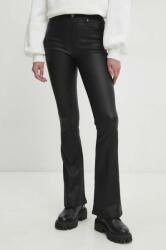Answear Lab pantaloni femei, culoarea negru, evazati, medium waist BBYH-SPD003_99X