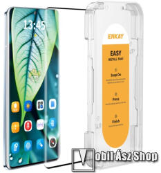 ENKAY HUAWEI Honor Magic6 Lite, Honor X9b, X50, ENKAY HAT PRINCE EasyInstall üvegfólia, 9H, FEKETE