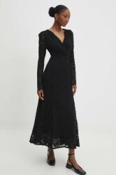 ANSWEAR rochie culoarea negru, maxi, evazati BBYH-SUD06W_99X