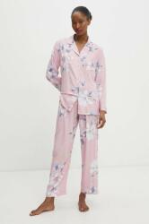 Answear Lab pijama femei, culoarea roz BBYH-BID021_30X