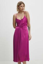 ANSWEAR rochie culoarea roz, maxi, dreaptă BBYH-SSD033_43X (11916.td)