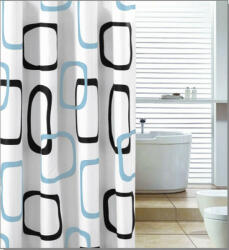 Aqualine PVC zuhanyfüggöny 180x200 cm, fehér ZP004 (ZP004)