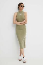 Calvin Klein ruha zöld, midi, testhezálló - zöld XL