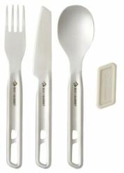 Sea to Summit Detour Stainless Steel Cutlery Set - [1P] [3 Piece] Tacâmuri Stainless Steel Grey