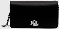 Lauren Ralph Lauren bőr táska fekete - fekete Univerzális méret - answear - 68 390 Ft