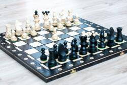  Királyi fa sakk-készlet (fekete)