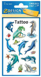 Tetoválás matrica AVERY delfinek tengeri csillagok (56439)