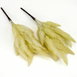  Szárazvirág hatású tollvirág csokor krém 2db/csomag - kosarbolt