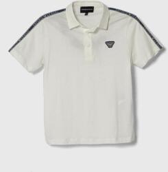 Giorgio Armani gyerek pamut póló fehér, nyomott mintás - fehér 154