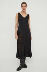 DAY Birger et Mikkelsen ruha fekete, midi, harang alakú - fekete 38 - answear - 96 990 Ft