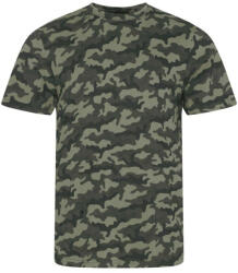 Just Ts JT034 terepmintás unisex rövid ujjú póló Just Ts, Green Camo-M (jt034gnc-m)
