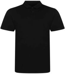 Just Polos JP001 tri-blend galléros férfi póló Just Polos, Solid Black-XL (jp001sobl-xl)