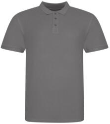 Just Polos JP100 mikropiké unisex galléros póló Just Polos, Charcoal-L (jp100ch-l)
