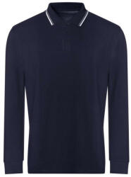 Just Polos JP103 hosszú ujjú galléros pamut póló Just Polos, Oxford Navy/White-L (jp103oxn-wh-l)