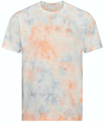 Just Ts JT022 batikolt egyedi mintás unisex rövid ujjú póló Just Ts, Grey Pink Marble-XL (jt022gpm-xl)