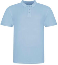 Just Polos JP100 mikropiké unisex galléros póló Just Polos, Sky Blue-XL (jp100sb-xl)